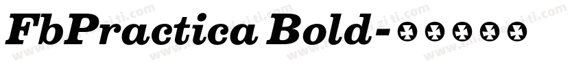 FbPractica Bold字体转换